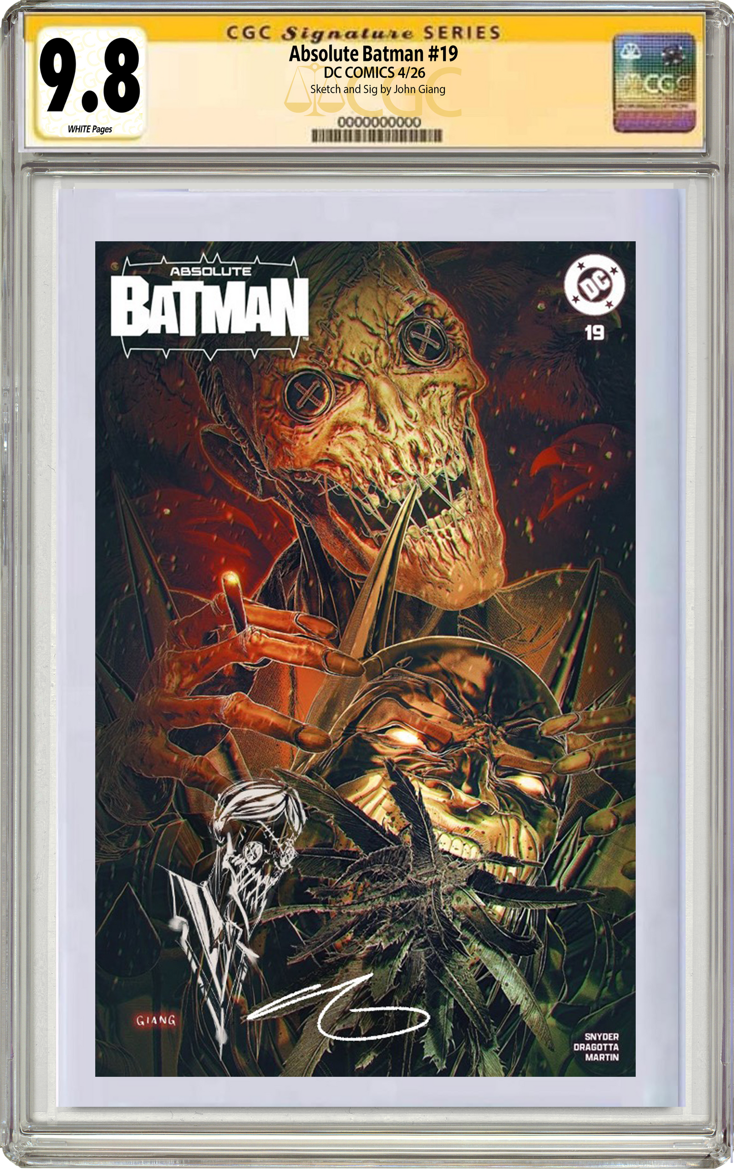 Add-On CGC Signature Series 9.6+ **Does not include Book, Sig, or Remark**