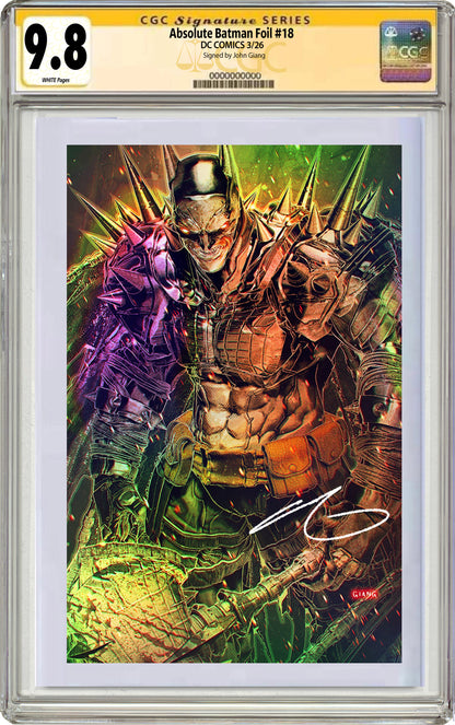 Add-On CGC Signature Series 9.6+ **Does not include Book, Sig, or Remark**