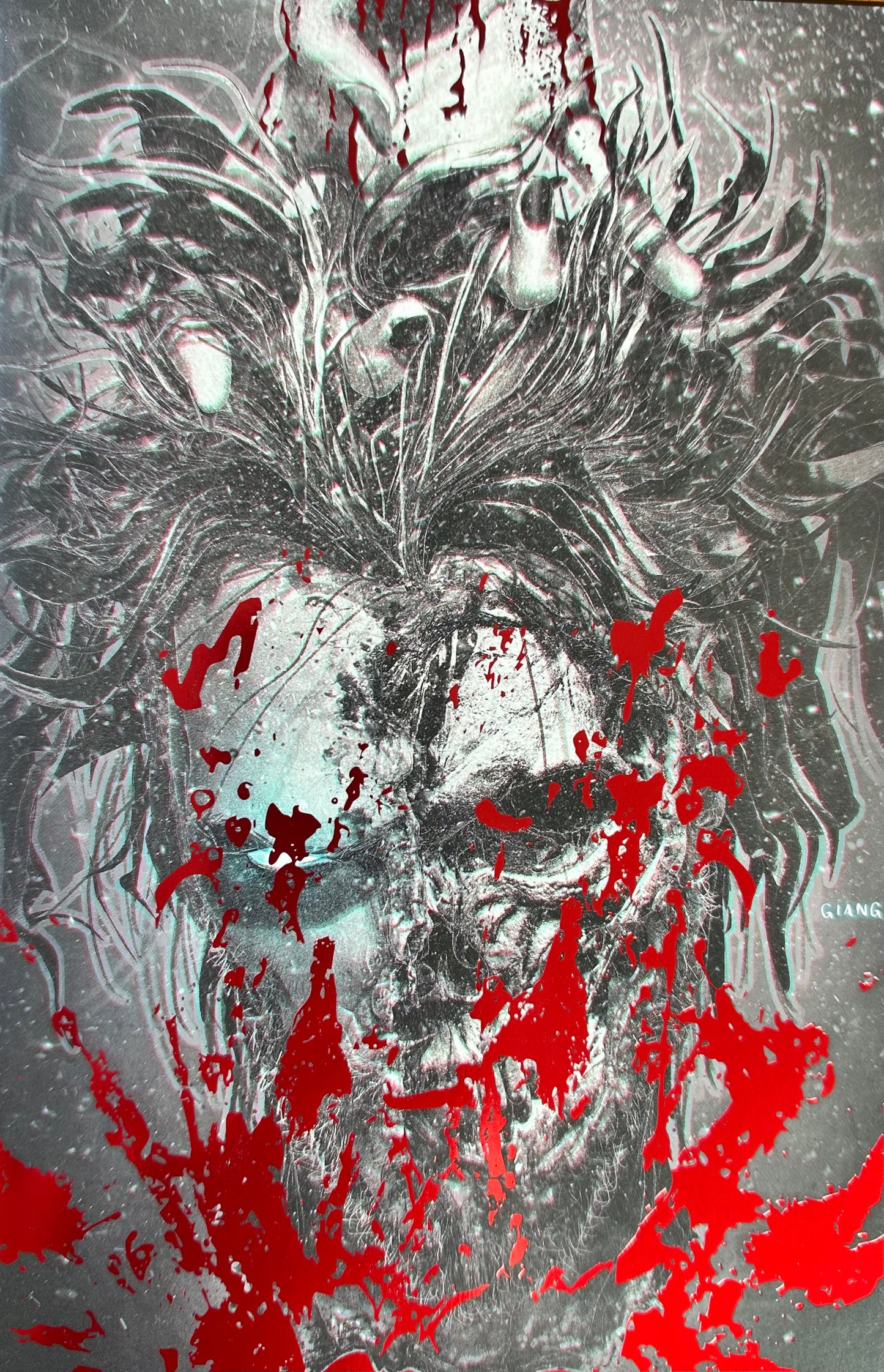 Brzrkr: Bleeding Tide Ashcan : Artist Proofs Bloody Spot Foil