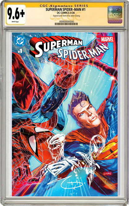 SUPERMAN SPIDER-MAN #1 John Giang Art Exclusive Variant