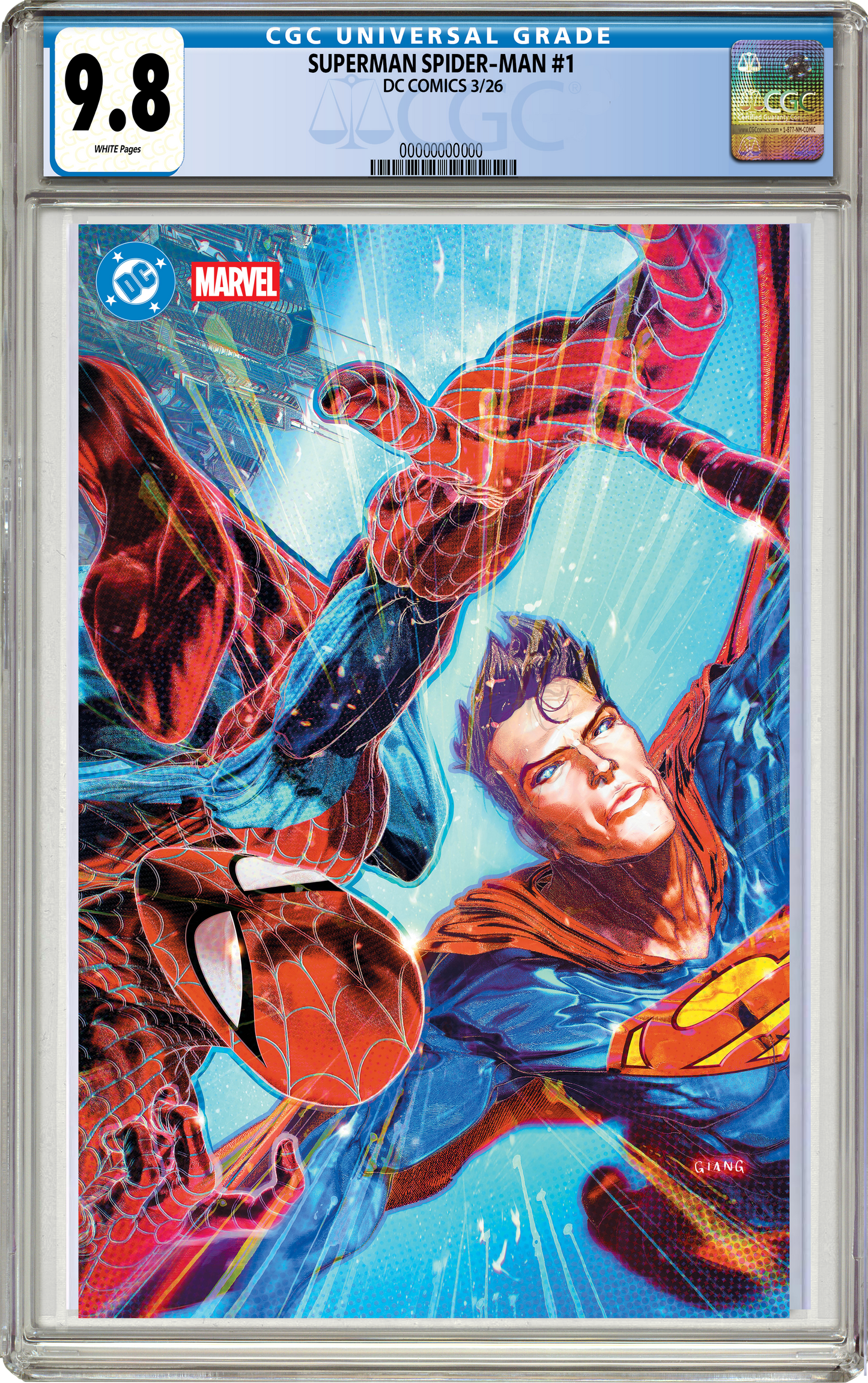 SUPERMAN SPIDER-MAN #1 John Giang Art Exclusive Variant